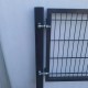 CLASSIC Tor Gartentor Doppelstabmattentor 2m breit 60 o. 80mm Pfosten RAL7016 Anthrazit