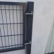 CLASSIC Tor Gartentor Doppelstabmattentor 2m breit 60 o. 80mm Pfosten RAL7016 Anthrazit