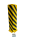 GEWA L-Schutzecken / Anfahrschutz H800 &times; B175 &times; D175 aus 5 mm Stahlblech f&uuml;r Innen und Au&szlig;enbereich gelb mit schwarzen Streifen inkl. 4 Schwerlastanker