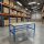 GEWA Passendes Regalanbau L1600 x B800 x H1850 mm mit Regalen f&uuml;r Packtisch PTOR-1600-P pulverbeschichtet passend f&uuml;r Arbeitsplattengr&ouml;&szlig;e 1600 mm H&ouml;he 1850 mm