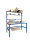 GEWA Passendes Regalanbau L1600 x B800 x H1850 mm mit Regalen f&uuml;r Packtisch PTOR-1600-P pulverbeschichtet passend f&uuml;r Arbeitsplattengr&ouml;&szlig;e 1600 mm H&ouml;he 1850 mm