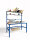 GEWA passendes Regalanbau L2000 x B800 x H1850 mm mit Regalen f&uuml;r Packtisch PTOR-2000-P pulverbeschichtet f&uuml;r Arbeitsplattengr&ouml;&szlig;e 2000 mm ges.H&ouml;he 1850 mm
