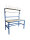 GEWA Packtisch L1600 x B800 x H850 mm pulverbeschichtet Arbeitsplattengr&ouml;&szlig;e 1600 x 800 mm mit Melaminharz beschichtet Tischh&ouml;he 850 mm Tischbelastung max. 100 kg