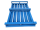GEWA Stahlpalette mit Boden aus Vierkantprofilen L x B 1000 x 800 mm Kufen stabile Stahlkonstruktion pulverbeschichtet oder lackiert Belastung max. 2000 kg