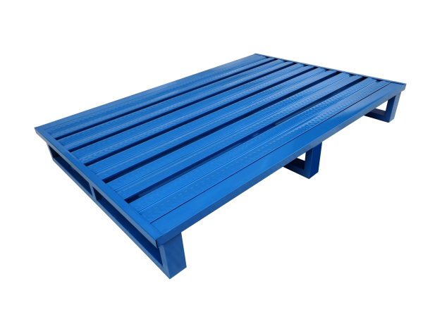 GEWA Stahlpalette mit Boden aus Vierkantprofilen L x B 1200 x 1000 mm Kufen stabile Stahlkonstruktion pulverbeschichtet oder lackiert Belastung max. 2000 kg