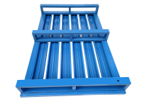 GEWA Stahlpalette mit Boden aus Vierkantprofilen L x B 1200 x 800 mm Kufen stabile Stahlkonstruktion pulverbeschichtet oder lackiert Belastung max. 2000 kg