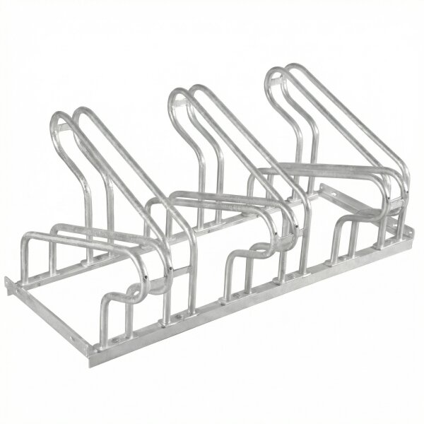 GEWA Fahrradst&auml;nder Reihenparker Fahrradparker TOP f&uuml;r 4 8 10 12 Fahrr&auml;der V1