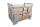 GEWA Gitterbox faltbar L1200 x B800 x H970 mm 1 L&auml;ngswand halb abklappbar Nutzh&ouml;he 800 mm Traglast 1000 kg Steingrau RAL 7030 65kg kompatibel mit EURO-Gitterboxen