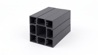 GEWA Auminium Pfosten 68x68x2300 mm zum einbetonieren Anthrazit f&uuml;r Zaunh&ouml;he 1680 mm