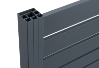 GEWA Auminium Pfosten 68x68x2500 mm zum einbetonieren...