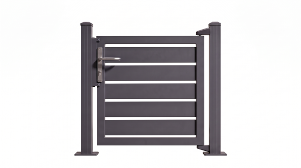 GEWA ALU Premium Einzeltor 1200 x 1200 mm Anthrazit pulverbeschichtet mit Pfosten