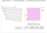 GEWA ALU Premium Einzeltor 1200 x 1200 mm Anthrazit pulverbeschichtet mit Pfosten