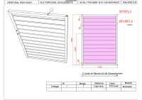 GEWA ALU Premium Einzeltor 1680 x 1200 mm Anthrazit pulverbeschichtet mit Pfosten