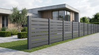 GEWA ALU Premium Einzeltor 1900 x 1200 mm Anthrazit pulverbeschichtet mit Pfosten