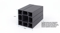 GEWA ALU Premium Einzeltor 1900 x 1200 mm Anthrazit pulverbeschichtet mit Pfosten