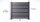 GEWA Aluminium Zaunfeld H1900 x B1830 mm Anthrazit mit 100 mm Paneelen und 20 mm Paneelenspalt