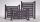 GEWA Aluminium Tor Pforte Sichtschutz Gartentor Alu 1200 mm breit 1200-1900 mm hoch Anthrazit RAL7016