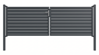 GEWA Aluminium Tor Pforte Doppeltor Gartentor Alu 3500 mm...