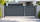 GEWA Aluminium Tor Pforte Doppeltor unsymmetrisch Gartentor Alu 3000 mm breit 1200-1900 mm hoch Anthrazit RAL7016